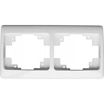 Elektrická zásuvka Dvojitý Rámeček Promax bílý