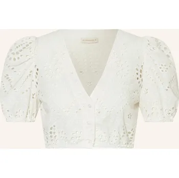 Dámská halenka Alpenherz Dámská Dirndl Halenka Lou Z Děrované Krajky, bílá, 34