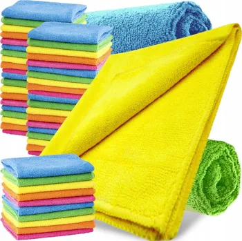 Utěrka 50x MĚKKÁ UTĚRKA SADA UTĚREK Z MIKROVLÁKNA HADŘÍKY NA PRACH SAD