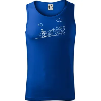Kreslený lyžař na horách - Tílko pánské Core - 2XL ( Královská modrá )