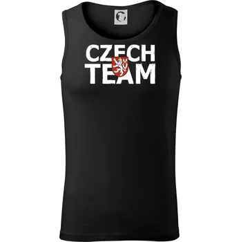 Czech team - Český lev - Tílko pánské Core - L ( Černá )