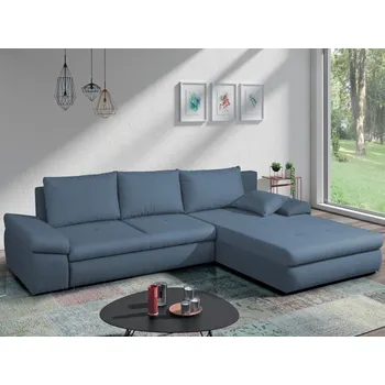 Sedací souprava Rohová sedací souprava Bono, denimově modrá látka