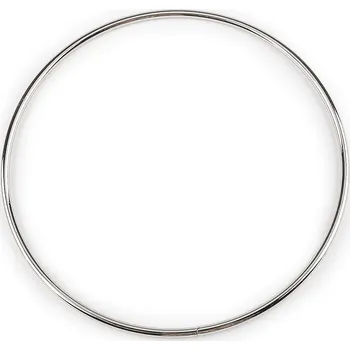 Galanterie Kovový kruh / ucho na tašku Ø18,7 cm, barva nikl