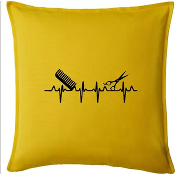 Polštář EKG kadeřnictví - Polštář 50x50 - 50x50 - Pouze potah ( Žlutá )