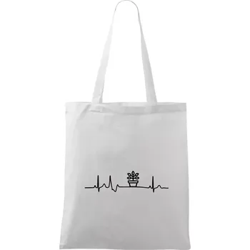 EKG fíkus - Taška bavlněná - 42 x 38 cm ( Bílá )