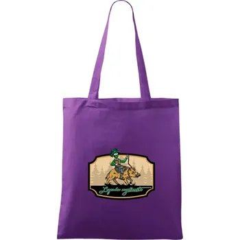 Legenda myslivosti divočák - Taška bavlněná - 42 x 38 cm ( Fialová )