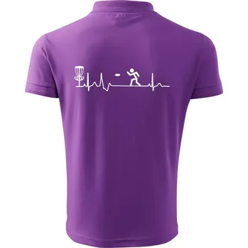 Pánská košile EKG disc golf - Polokošile pánská Pique Polo 203 - 5XL ( Fialová )