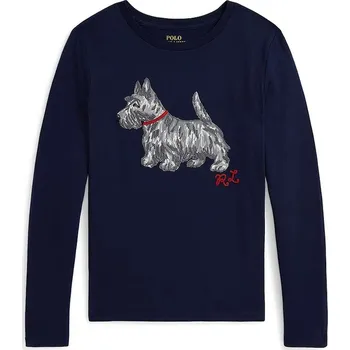 Dětské tričko s dlouhým rukávem Polo Ralph Lauren 313979013001 námořnická modř 59X, vel. 130-134