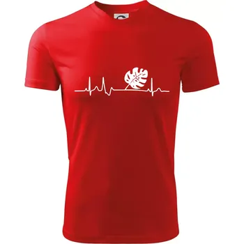 EKG Monstera - Dětské triko sportovní (dresovina) - 158 cm/12 let ( Červená )