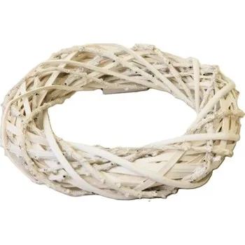 Věnec vrba pletený C bílý 20 cm