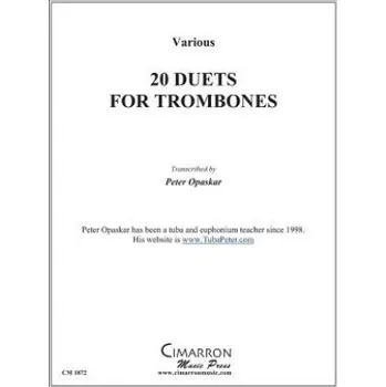 Učebnice 20 Duets for Trombone (Various,Peter Opaskar)(Brožovaná)
