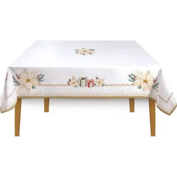ubrus Vánoční ubrus na stůl White Elegance 180x145cm, Easy Life