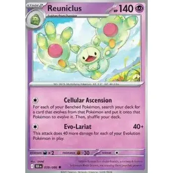 Sběratelská karetní hra Pokémon BLK 039/086 Reuniclus - Black Bolt Stav: Near Mint, Verze: POKÉBALL REVERSE HOLO