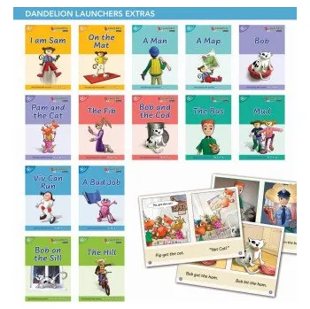 Cizojazyčná kniha Phonic Books Dandelion Launchers Extras Stages 1-7 I Am Sam: Decodable Books for Beginner Readers Sounds of the Alphabet (Brožovaná)