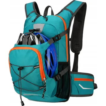 Sportovní batoh Batoh Shopping24_PL BATOH TURYSTYCZNY 20L Z MIEJSCEM NA KASK SPACÍ PYTEL do 20 l modrý