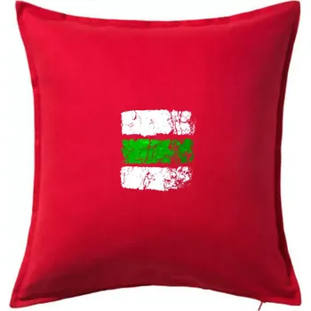 Polštář Turistická značka - zelená - Polštář 50x50 - 50x50 - Pouze potah ( Červená )