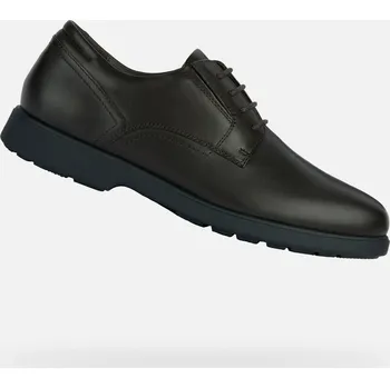 Pánská móda Geox Pánské Tmavě hnědá pánská společenská obuv Geox Spherica EC11 Wide Hnědá 43 (2881452)