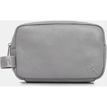 Kosmetická taška Calvin Klein šedá barva, LV04D1090G