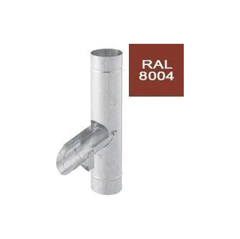 okap EVROmat Odvaděč vody CIHLOVÝ RAL 8004 80 mm