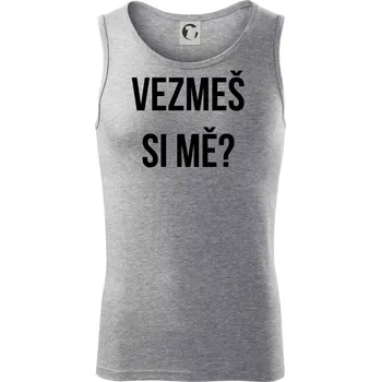 Zásnuby - Tílko pánské Core - 2XL ( Tmavě šedý melír )