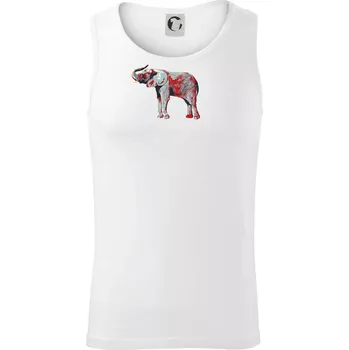 Slon vintage - Tílko pánské Core - 2XL ( Bílá )