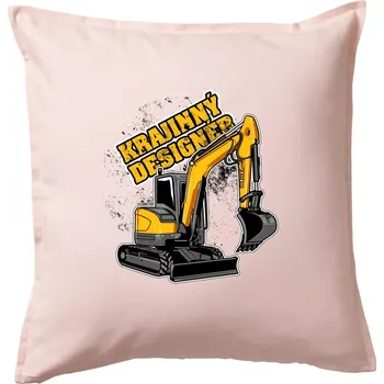 Polštář Krajinný designér - Polštář 50x50 - 50x50 - Pouze potah ( Světle růžová )