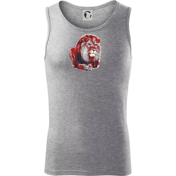 Lev vintage - Tílko pánské Core - M ( Tmavě šedý melír )