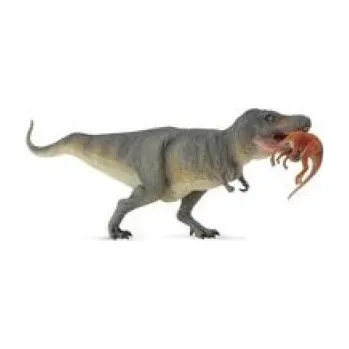 Dinozaur tyrannosaurus rex z ofiarą (Hra)