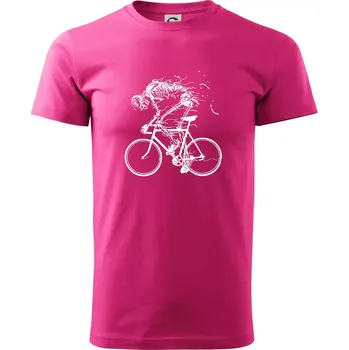 Pánská móda Cyklo kostra - Klasické pánské triko vyšší gramáže - 2XL ( Purpurová )