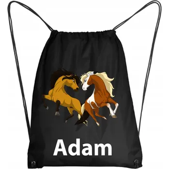 Školní Vak na Boty Batoh na Tělocvik Do Školky Kůň Koně Hobby Horse 3