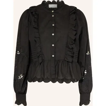 Neo Noir Dámská Halenka Petrine S Děrovanou Krajkou A...