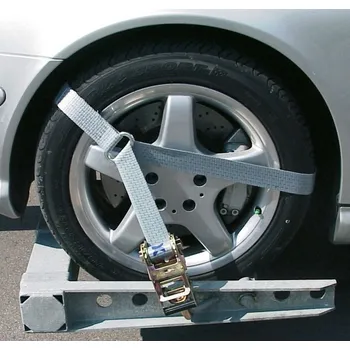 Upínací popruh Pás pro přepravu vozidel 35S-CAR-DR-CLH-ZBR16, Vyberte variantu ráčny s hákem CLH a popruhem 0,3m, Barva oranžová, délka volné části 2,4 m