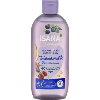 Sprchový gel ISANA sprchový gel Loves the Earth s olejem z hroznových jader a borůvkami 250 ml