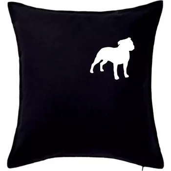 Polštář Americký stafordširský teriér Na prsu - Polštář 50x50 - 50x50 - Pouze potah ( Černá )
