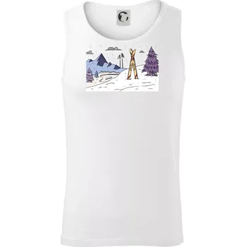 Pánské termoprádlo Panorama lyžování - Tílko pánské Core - L ( Bílá )