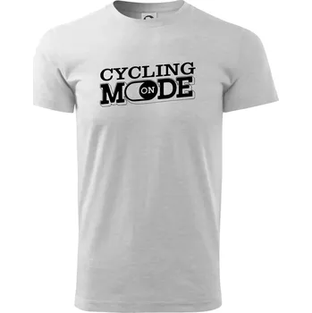 Pánské tričko Cycling mode - Triko extra velké (5-8XL) - 8XL ( Světlešedý Melír )