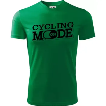 Chlapecké tričko Cycling mode - Dětské triko sportovní (dresovina) - 146 cm/10 let ( Středně zelená )