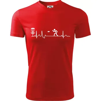 EKG disc golf - Dětské triko sportovní (dresovina) - 158 cm/12 let ( Červená )