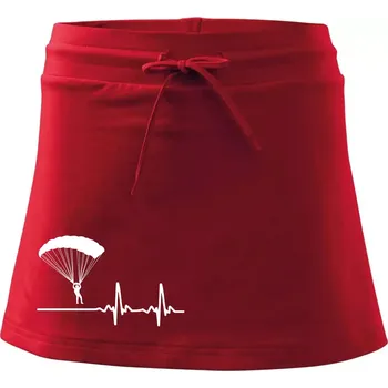 Dámská sukně Paragliding EKG - Sportovní sukně - two in one - L ( Červená )