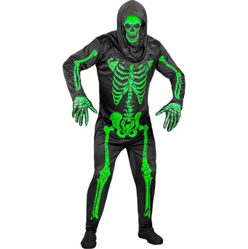 Karnevalový kostým Pánský kostým neonový kostlivec - M
