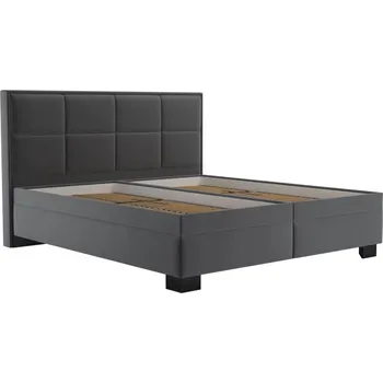 Ložnice Falco Postel Elezar 160x200 šedá/černé nohy