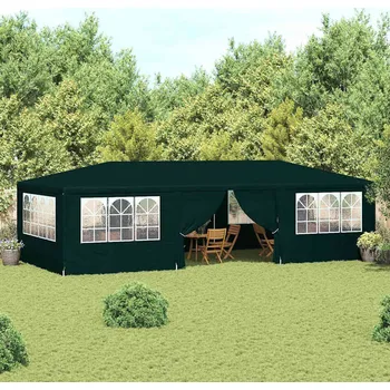 Zahradní stavba vidaXL Profesionální party stan s bočnicemi 4 x 9 m zelený 90 g/m²