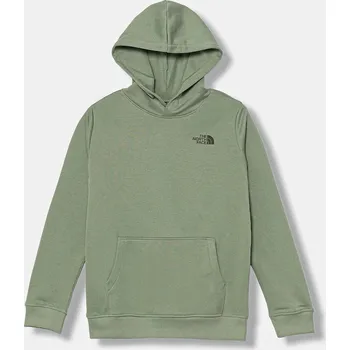 Chlapecké oblečení Dětská mikina The North Face TEEN BOX NSE REGULAR HOODIE NF0A89H9DI21 zelená 97X, vel. 116-119