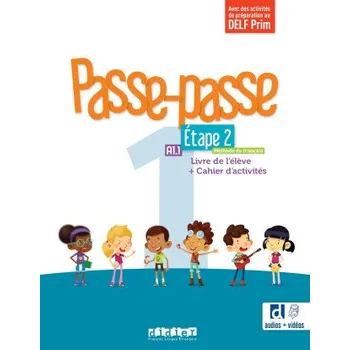Francouzský jazyk Passe-passe 1 - Etape 2 - Livre + Cahier + didierfle.app (Albert Cohen,Caroline Mraz,Sonia Gonzalez,Ingrid Signorelli)(Brožovaná)
