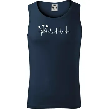 EKG šipky - Tílko pánské Core - L ( Námořní modrá (velmi tmavá - téměř černá) )