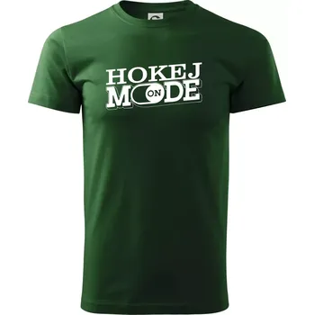 Hokej mode - Triko extra velké (5-8XL) - 7XL ( Lahvově zelená )