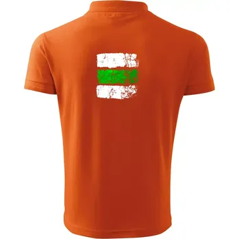 Pánská košile Turistická značka - zelená - Polokošile pánská Pique Polo 203 - 4XL ( Oranžová )