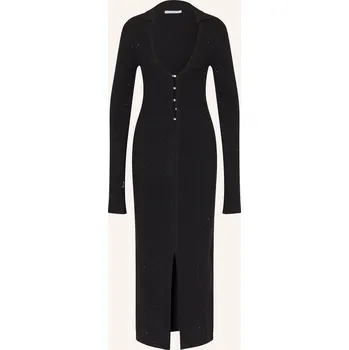 Dámské šaty Patrizia Pepe Dámské Pletené Šaty S Ozdobnými Kamínky, černá, 40