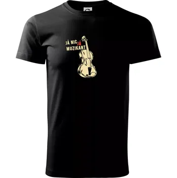 Pánské tričko Já nic, já muzikant - Triko extra velké (5-8XL) - 6XL ( Černá )