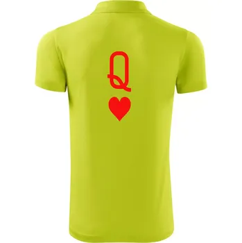 Pánská košile Poker Q love - Polokošile Victory sportovní (dresovina) - 2XL ( Limetková )